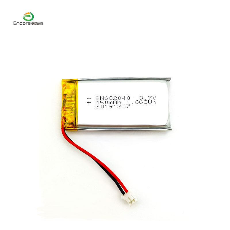 602040 3,7V 450mah Li polymerová baterie