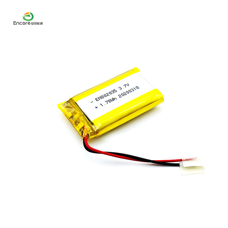 802035 Li-polymerová baterie 3,7V 480mah